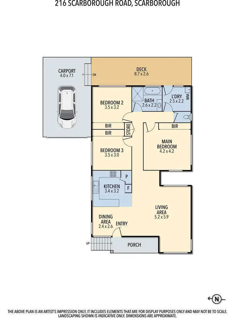 Floorplan of Homely house listing, 216 SCARBOROUGH ROAD, Scarborough QLD 4020