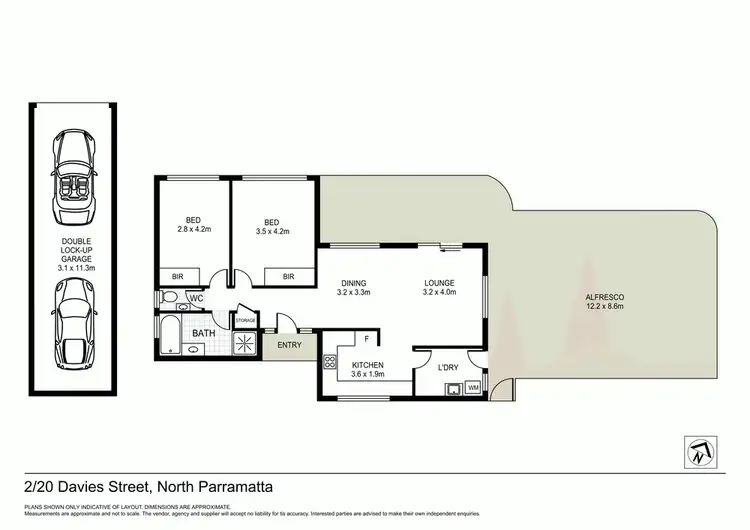 Floorplan of Homely townhouse listing, 2/20 Davies Street, North Parramatta NSW 2151