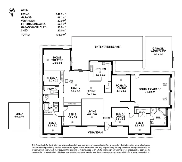 Floorplan of Homely house listing, 34 St James Drive, Littlehampton SA 5250