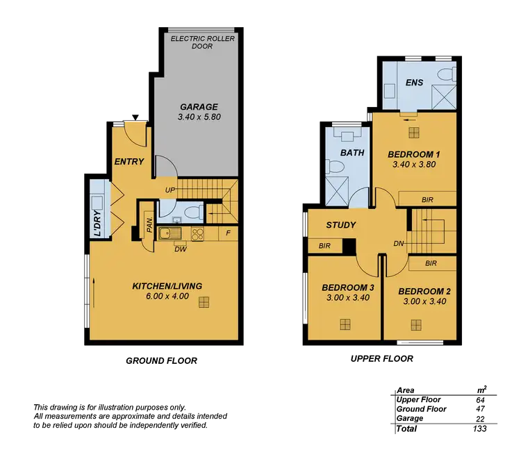 Floorplan of Homely townhouse listing, 2/14 Riverway, Fulham Gardens SA 5024