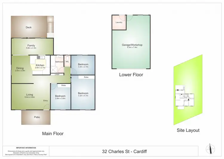 Floorplan of Homely house listing, 32 Charles Street, Cardiff NSW 2285