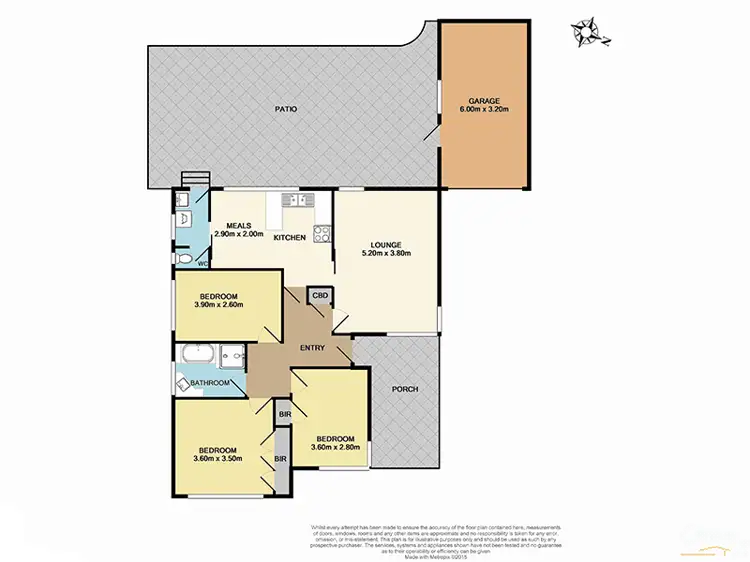 Floorplan of Homely house listing, 1 Mack Crescent, Clarinda VIC 3169