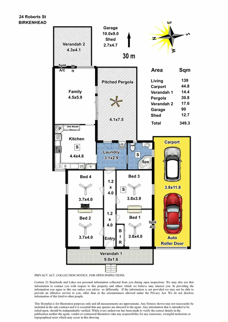 Floorplan of Homely house listing, 24 Roberts Street, Birkenhead SA 5015