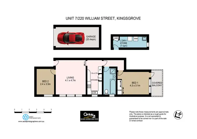 Floorplan of Homely apartment listing, 7/220 William Street, Kingsgrove NSW 2208
