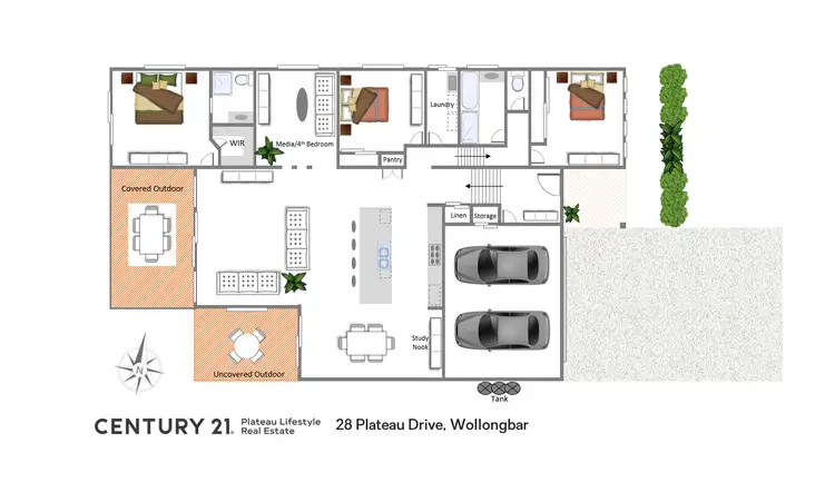 Floorplan of Homely house listing, 28 Plateau Drive, Wollongbar NSW 2477