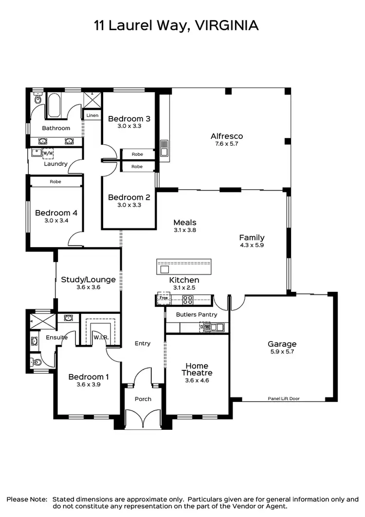 Floorplan of Homely house listing, 11 Laurel Way, Virginia SA 5120