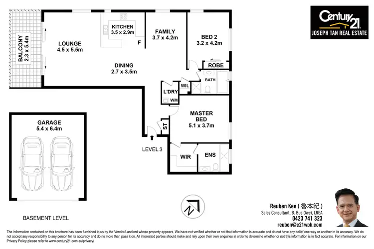 Floorplan of Homely apartment listing, 15/16 Post Office Street, Carlingford NSW 2118