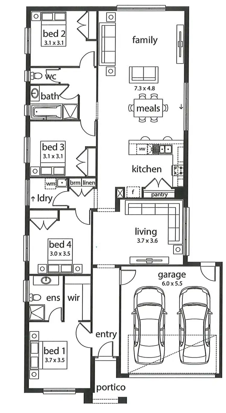 Floorplan of Homely house listing, 11 Howell Drive, Echuca VIC 3564