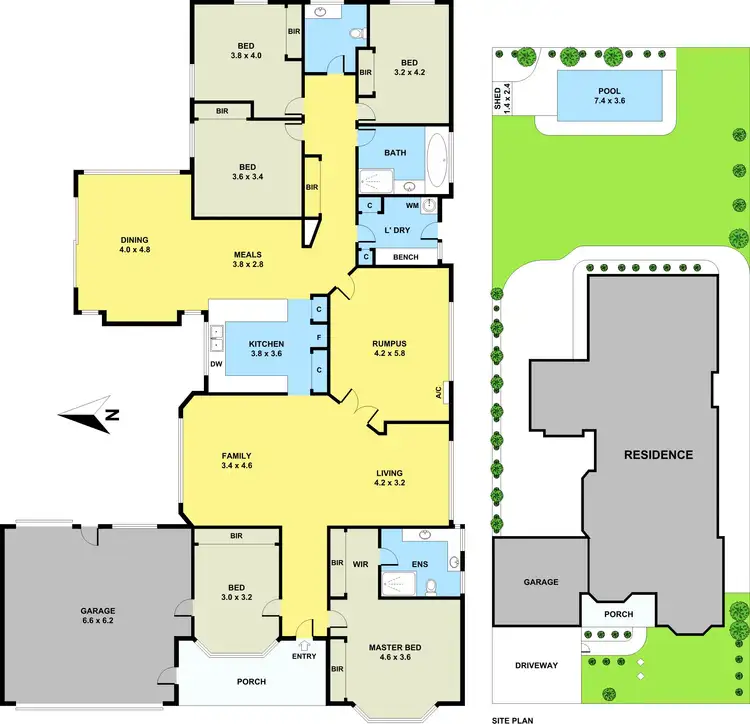 Floorplan of Homely house listing, 4 Goodall Court, Berwick VIC 3806