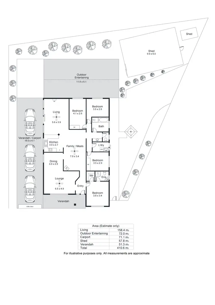 Floorplan of Homely house listing, 5 Emanuel Court, Christie Downs SA 5164