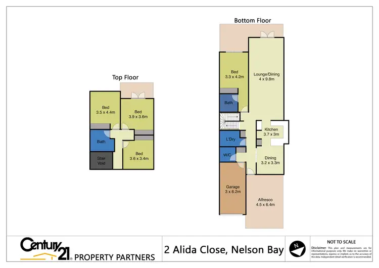 Floorplan of Homely house listing, 2 Alida Close, Nelson Bay NSW 2315