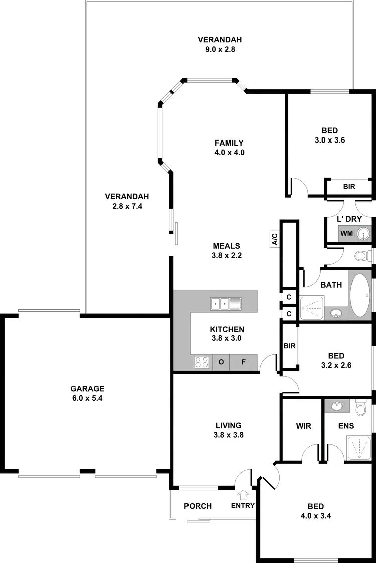 Floorplan of Homely house listing, 42 Yeovil Circuit, Craigmore SA 5114
