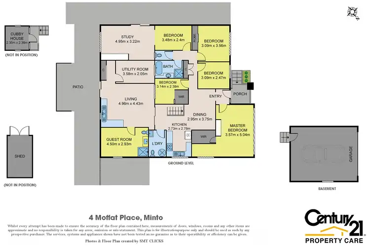 Floorplan of Homely house listing, 4 Moffat Place, Minto NSW 2566