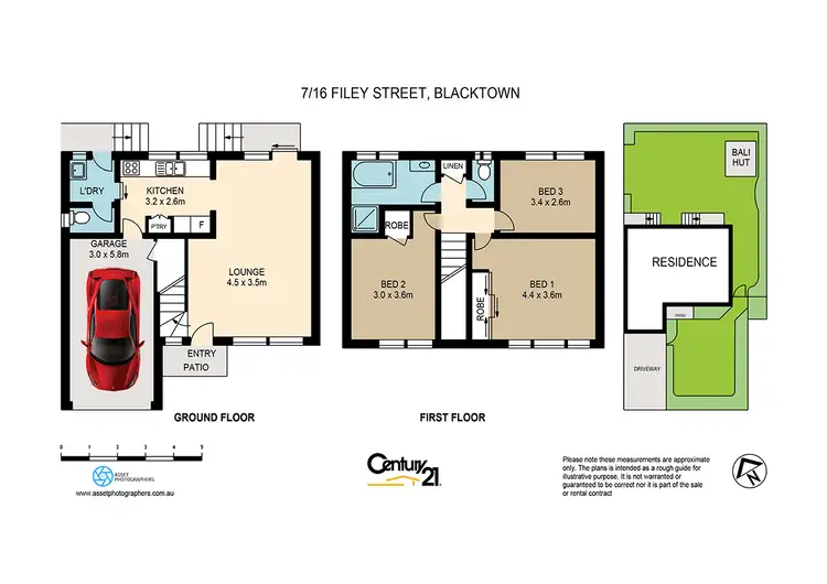 Floorplan of Homely townhouse listing, 7/16 Filey Street, Blacktown NSW 2148