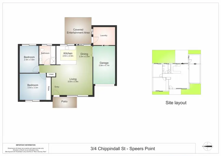 Floorplan of Homely villa listing, 3/4 Chippindall Street, Speers Point NSW 2284