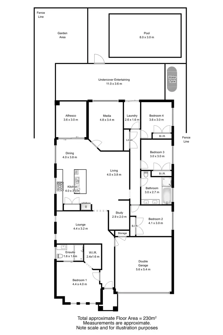 Floorplan of Homely house listing, 8 Cabarita Way, Jordan Springs NSW 2747