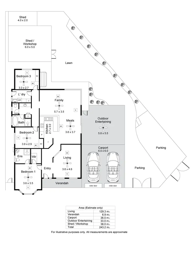 Floorplan of Homely house listing, 58 Marla Crescent, Noarlunga Downs SA 5168