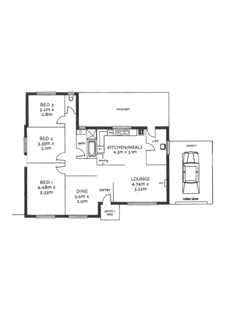 Floorplan of Homely house listing, 8 Goodes Road, Ridgehaven SA 5097