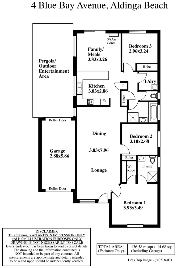 Floorplan of Homely house listing, 4 Blue Bay Avenue, Aldinga Beach SA 5173