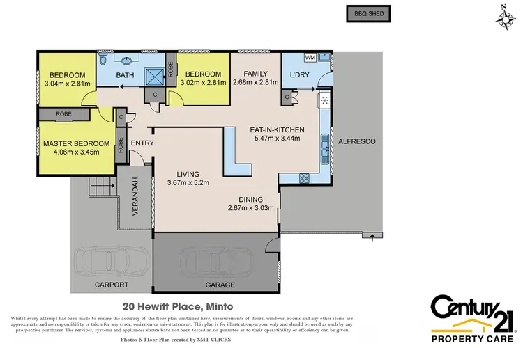 Floorplan of Homely house listing, 20 Hewitt Place, Minto NSW 2566