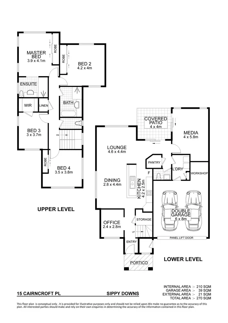 Floorplan of Homely house listing, 15 Cairncroft Place, Sippy Downs QLD 4556