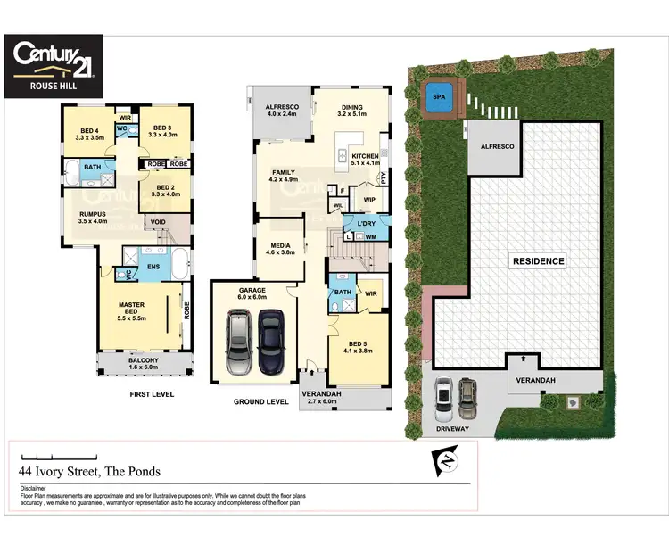 Floorplan of Homely house listing, 44 Ivory Street, The Ponds NSW 2769