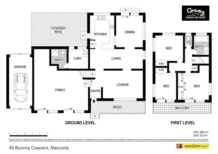 Floorplan of Homely house listing, 45 Boronia Crescent, Marcoola QLD 4564