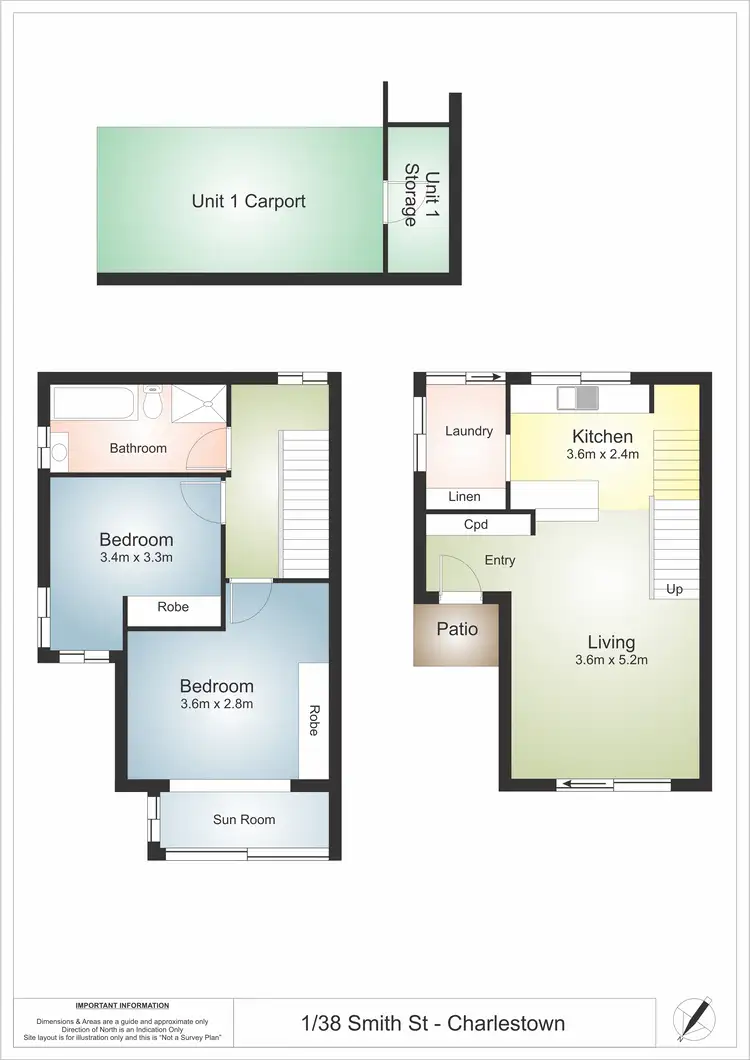 Floorplan of Homely townhouse listing, 1/38 Smith Street, Charlestown NSW 2290