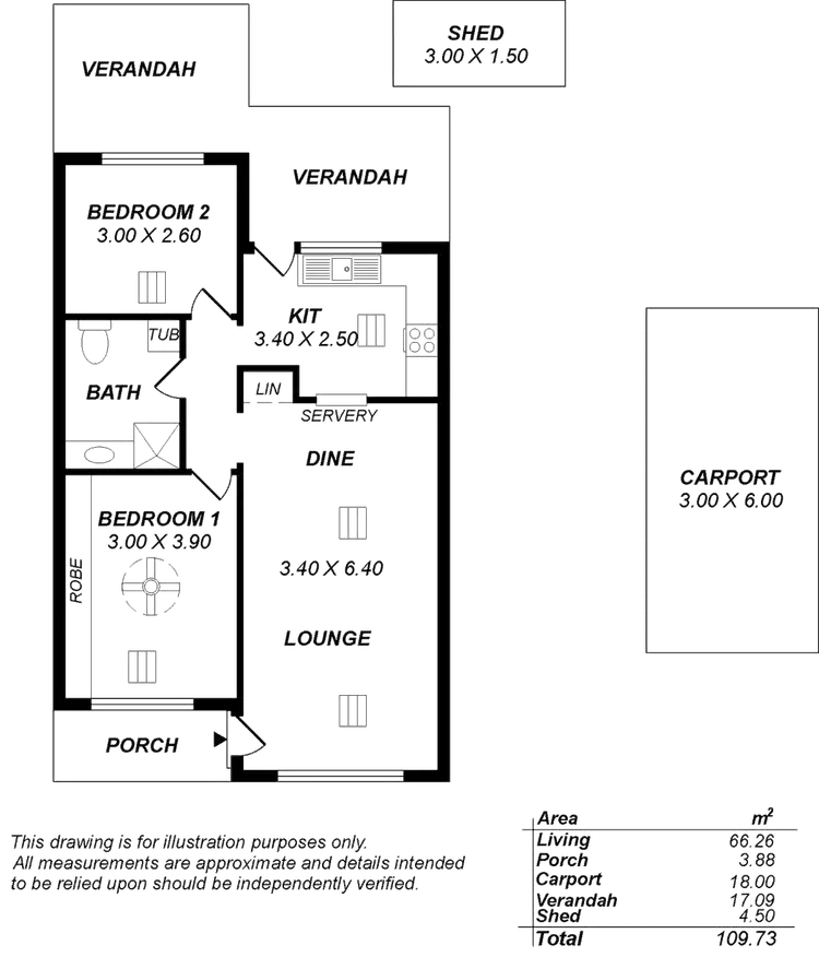 Floorplan of Homely unit listing, 20/14 Louisa Street, Morphett Vale SA 5162