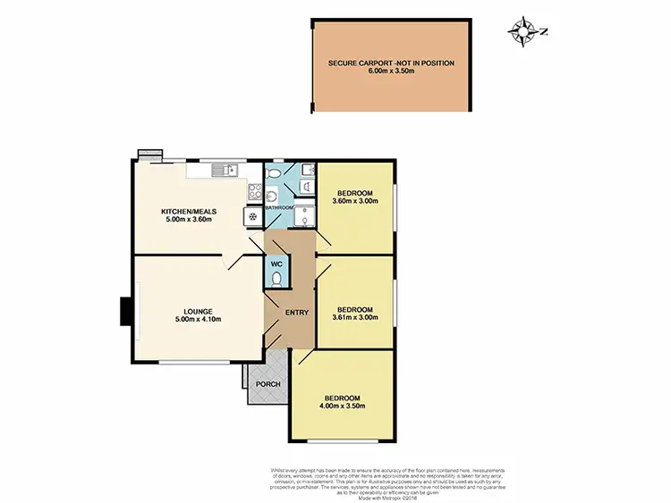 Floorplan of Homely unit listing, 1/71 Moriah Street, Clayton VIC 3168