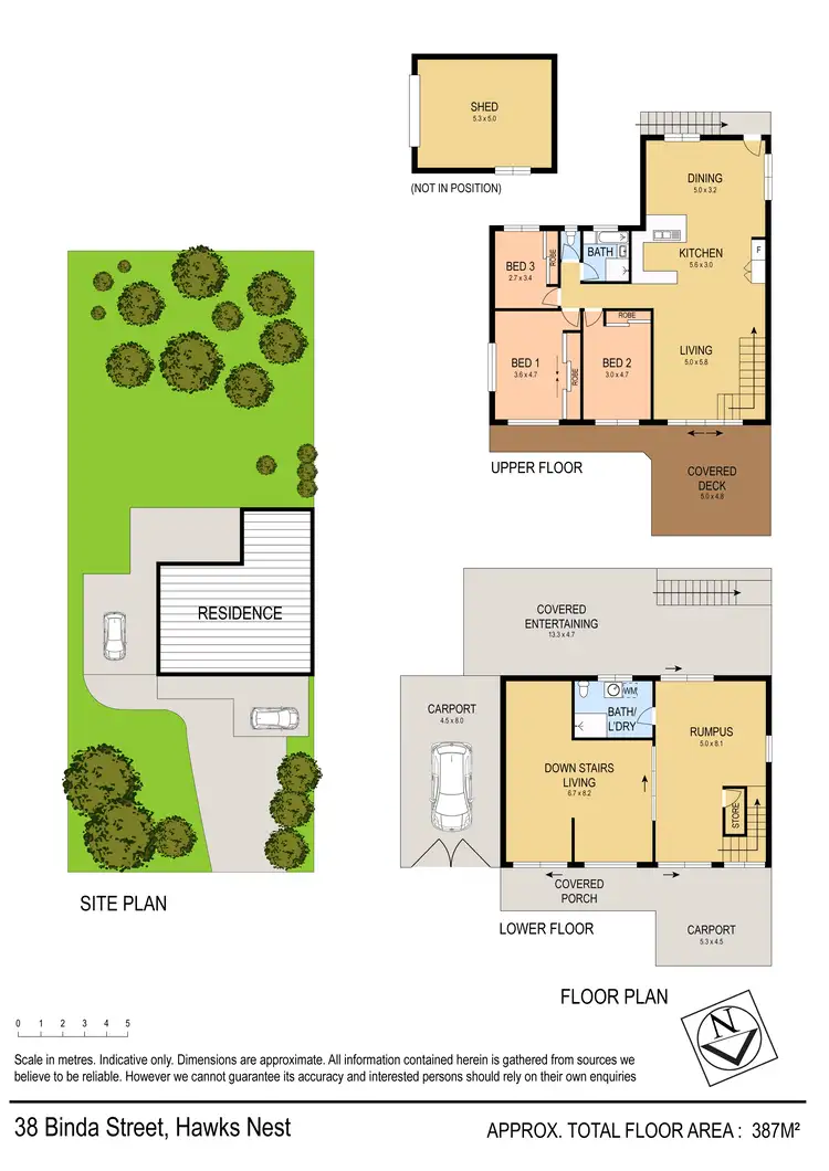 Floorplan of Homely house listing, 38 Binda St, Hawks Nest NSW 2324
