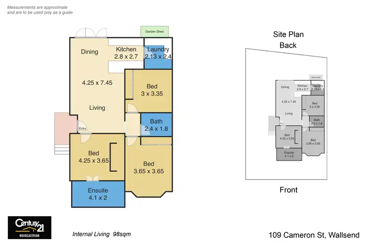 Floorplan of Homely house listing, 109 Cameron Street, Wallsend NSW 2287