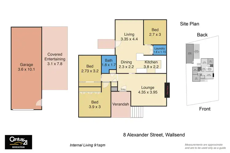 Floorplan of Homely house listing, 8 Alexander Street, Wallsend NSW 2287