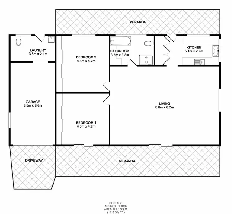 Floorplan of Homely house listing, 54 Bald Hill Road, Macksville NSW 2447