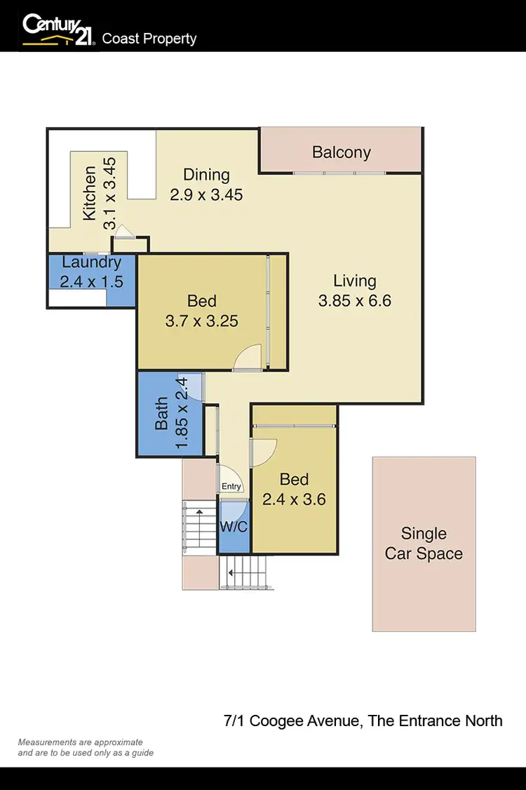 Floorplan of Homely apartment listing, 7/1 Coogee Avenue, The Entrance North NSW 2261