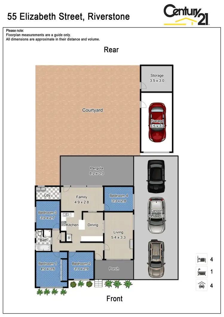 Floorplan of Homely house listing, 55 Elizabeth Street, Riverstone NSW 2765