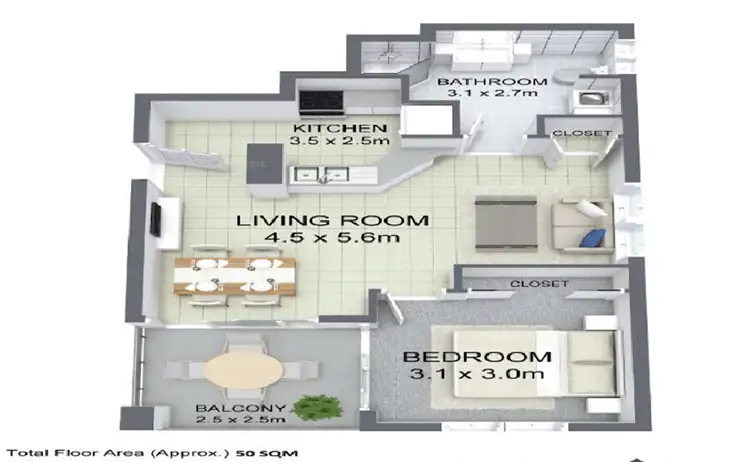 Floorplan of Homely apartment listing, 23/20-26 Anne Avenue, Broadbeach QLD 4218