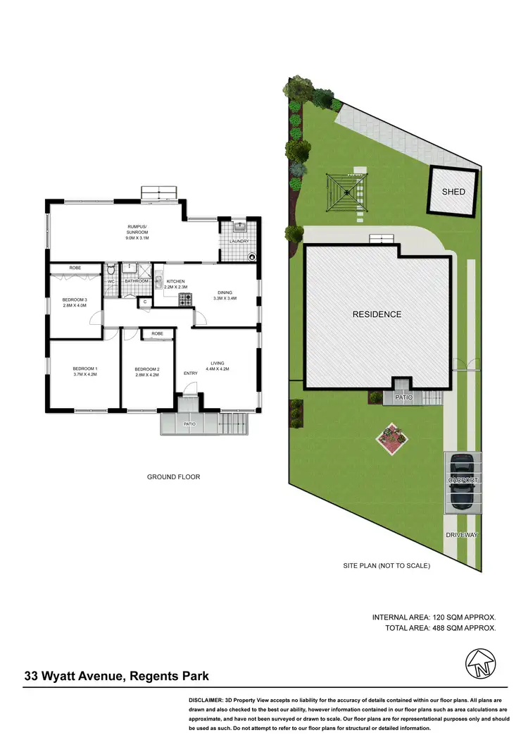 Floorplan of Homely house listing, 33 Wyatt Avenue, Regents Park NSW 2143