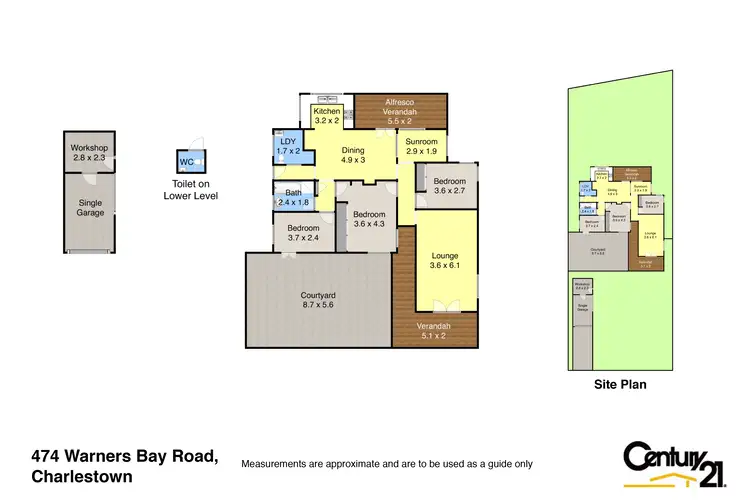 Floorplan of Homely house listing, 474 Warners Bay Road, Charlestown NSW 2290