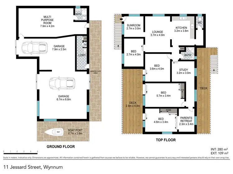 Floorplan of Homely house listing, 11 Jessard Street, Wynnum QLD 4178