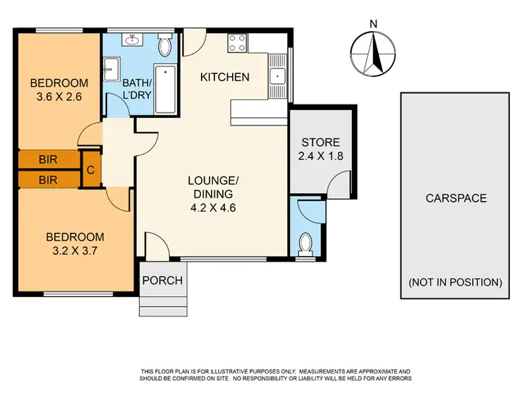 Floorplan of Homely unit listing, 3/74-76 Marshall Avenue, Clayton VIC 3168