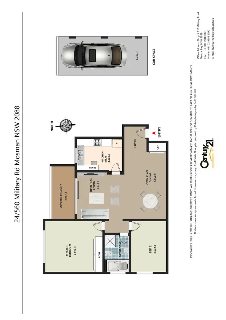 Floorplan of Homely apartment listing, 24/560 Military Road, Mosman NSW 2088