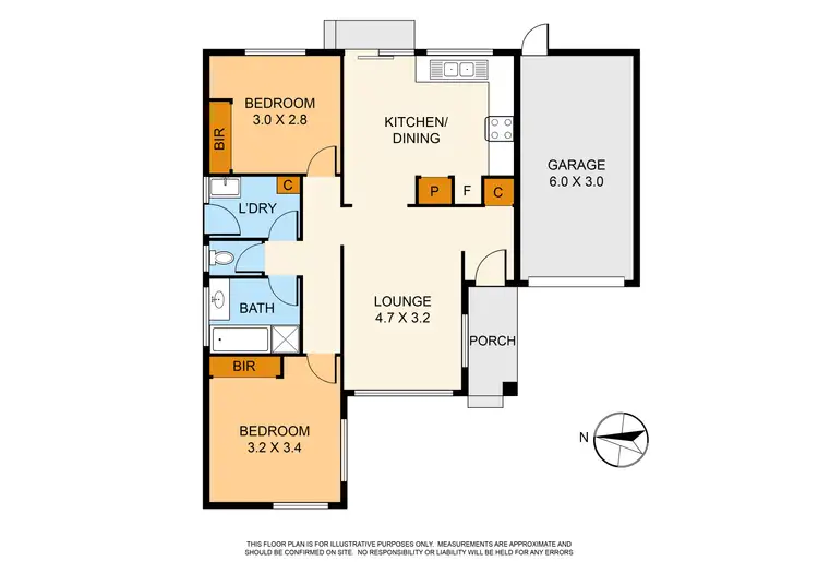 Floorplan of Homely unit listing, 2/38-40 Canberra Avenue, Dandenong VIC 3175
