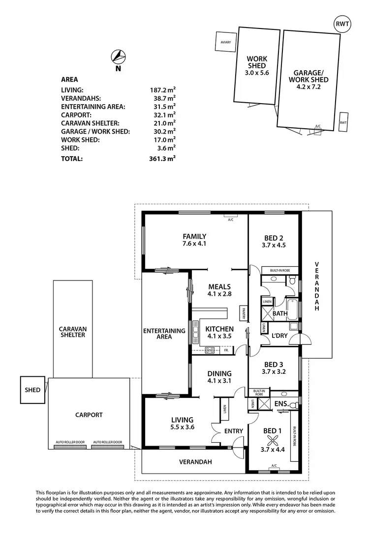 Floorplan of Homely house listing, 14 Edson Crescent, Littlehampton SA 5250