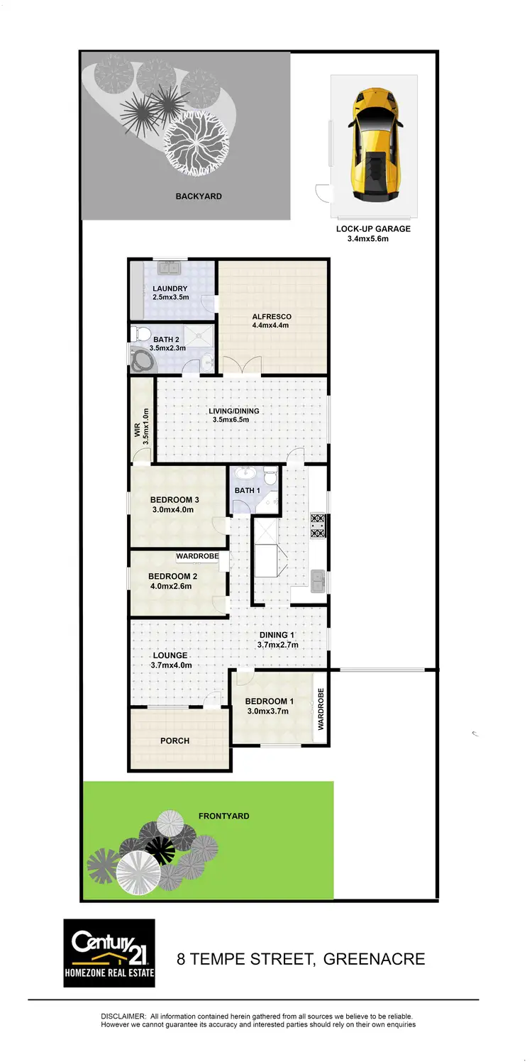 Floorplan of Homely house listing, 8 Tempe Street, Greenacre NSW 2190