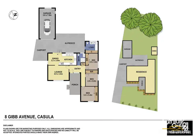 Floorplan of Homely house listing, 8 Gibb Avenue, Casula NSW 2170