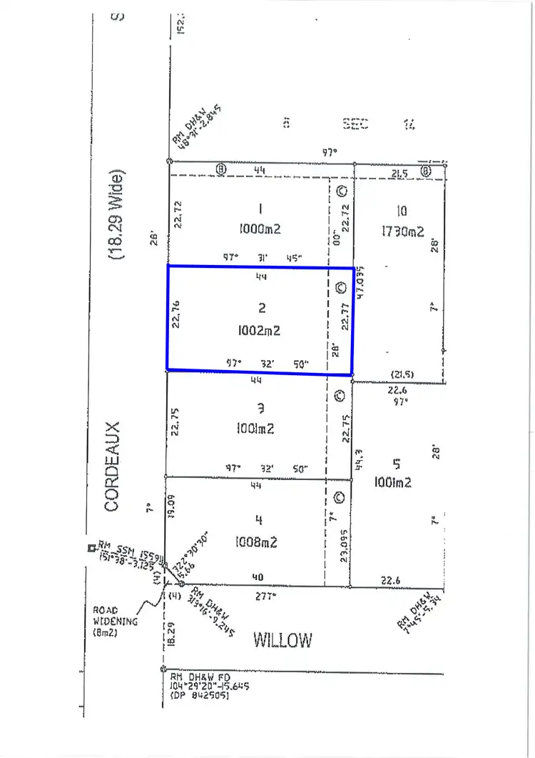 Floorplan of Homely land listing, 23 Cordeaux Street, Willow Vale NSW 2575