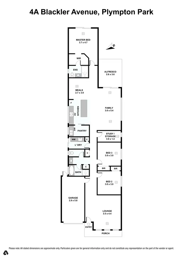 Floorplan of Homely house listing, 4A Blackler Avenue, Plympton Park SA 5038