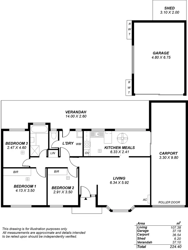 Floorplan of Homely house listing, 32 Queensferry Road, Old Reynella SA 5161
