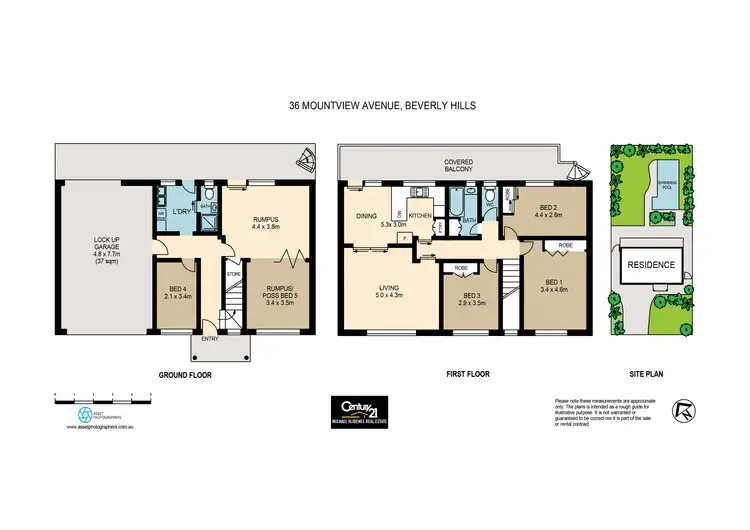Floorplan of Homely house listing, 36 Mountview Avenue, Beverly Hills NSW 2209